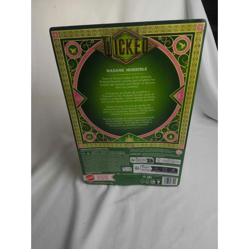 Mattel Wicked Madame Morrible Fashion Doll Shiz University JDG12 Movie Edition